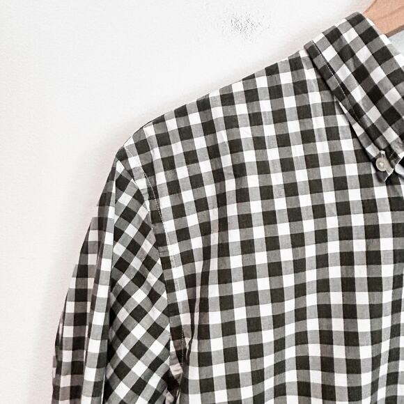 Brooks Brothers Plaid Long Sleeve Button Up Shirt Green Size M - Picture 3 of 7